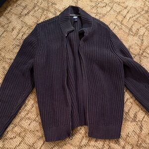 Lands' End Men's Black Ribbed Jacket